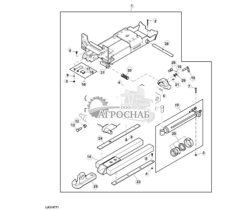 Компоненты гидрофицированного крюка 